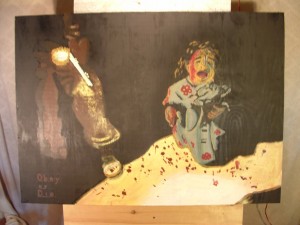 'Obey or Die' by Christopher Brown - more at Peace Vigil Paintings