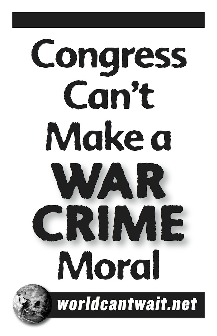 Congress can't make war crimes moral