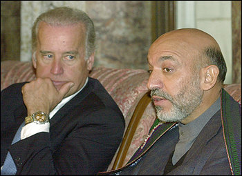 Biden and Karzai