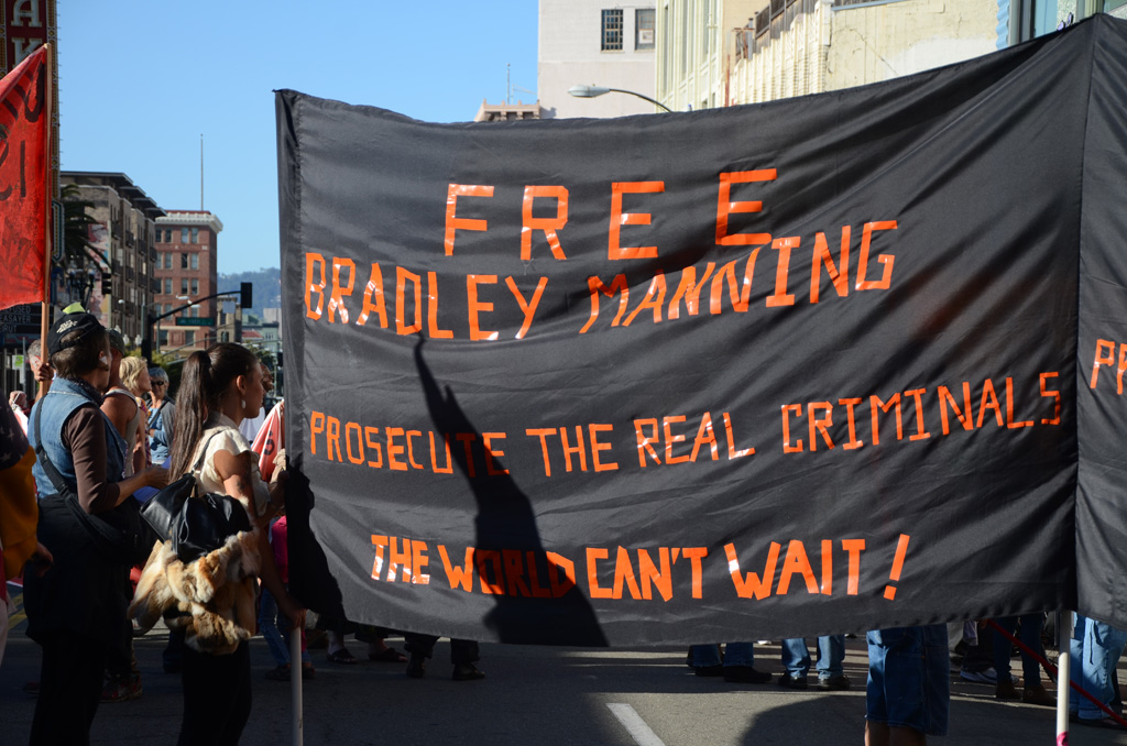 Free Bradley Manning protest