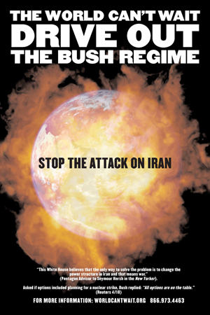 Stop the Attack on Iran Poster