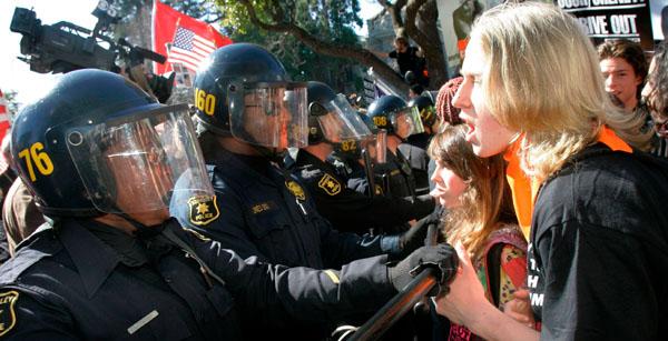 Police and Students in Berkeley