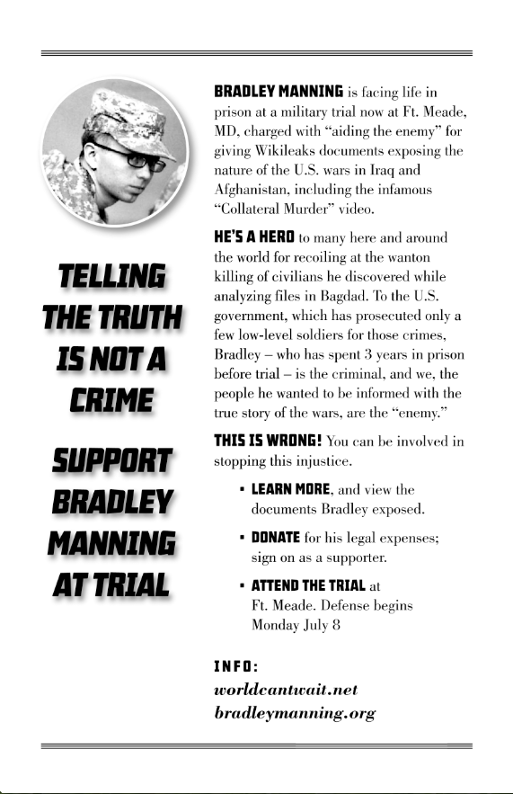 Support Bradley Manning