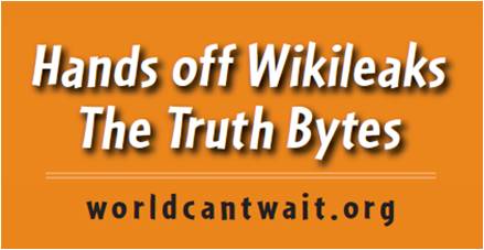 Wikileaks sticker orange