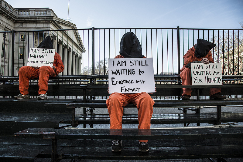 Protesting torture - close Guantanamo, free the hunger strikers
